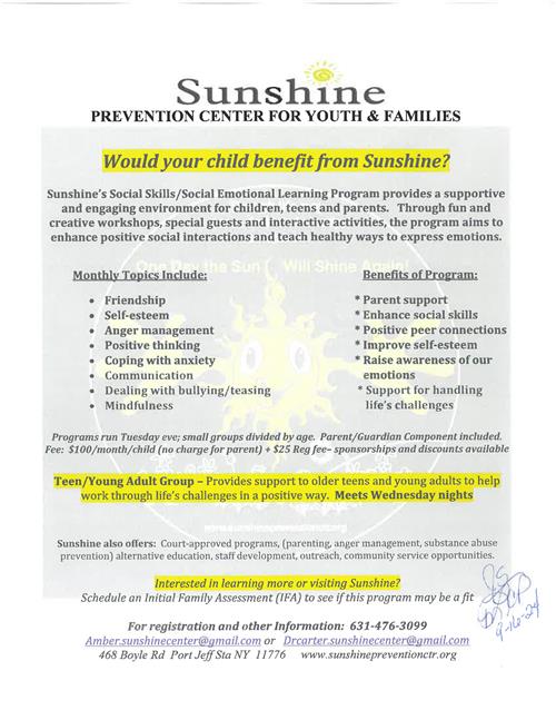 Sunshine Prevention